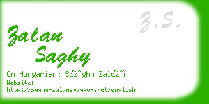 zalan saghy business card